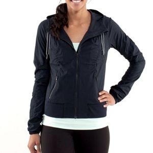 Lululemon blue jacket with hood